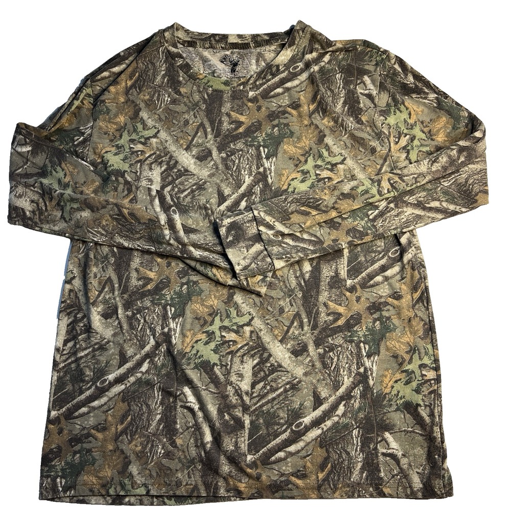 Antler Creek Camouflage Long Sleeve Shirt Men XL Hunting Fishing‎ Outdoor